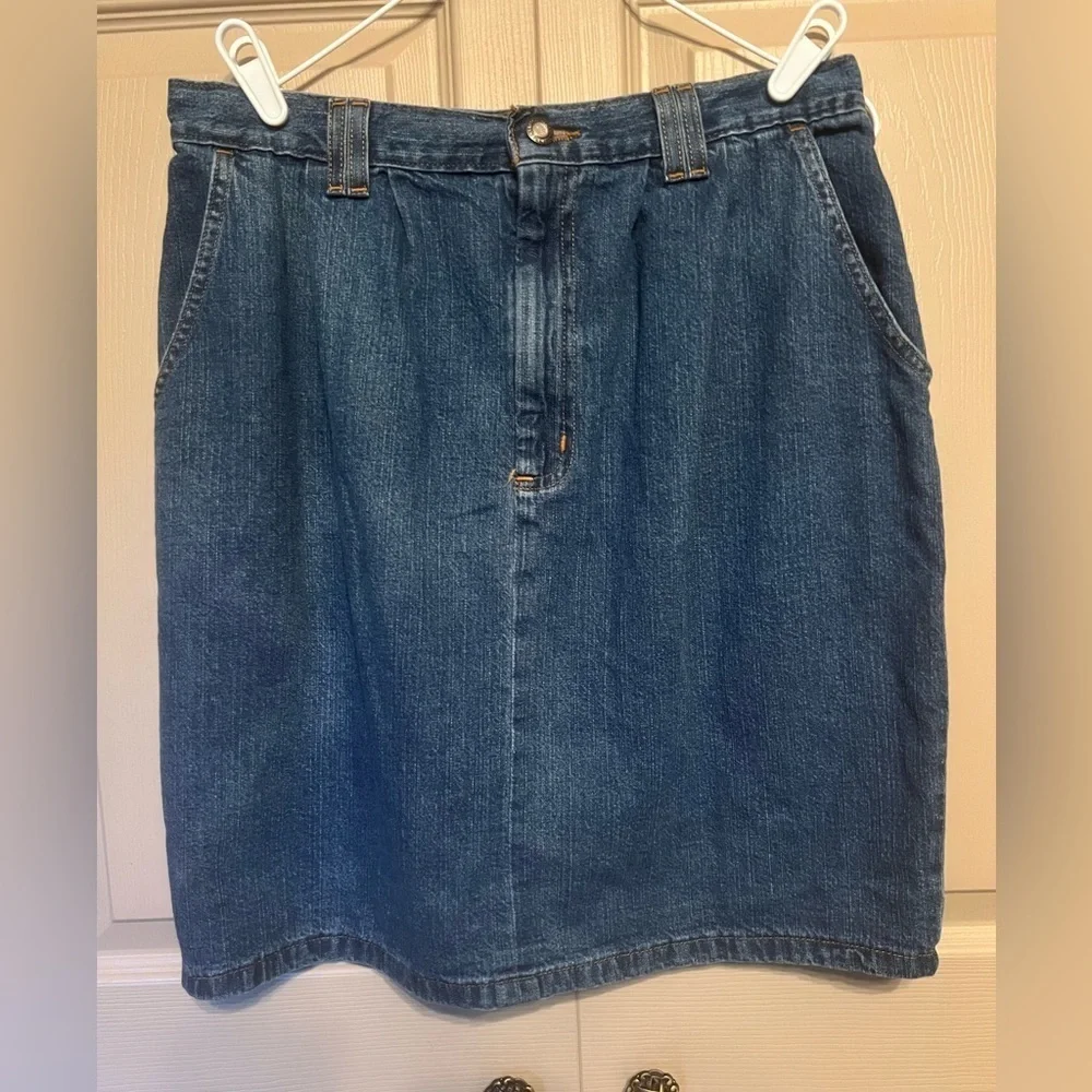 Classic Denim Pencil Skirt